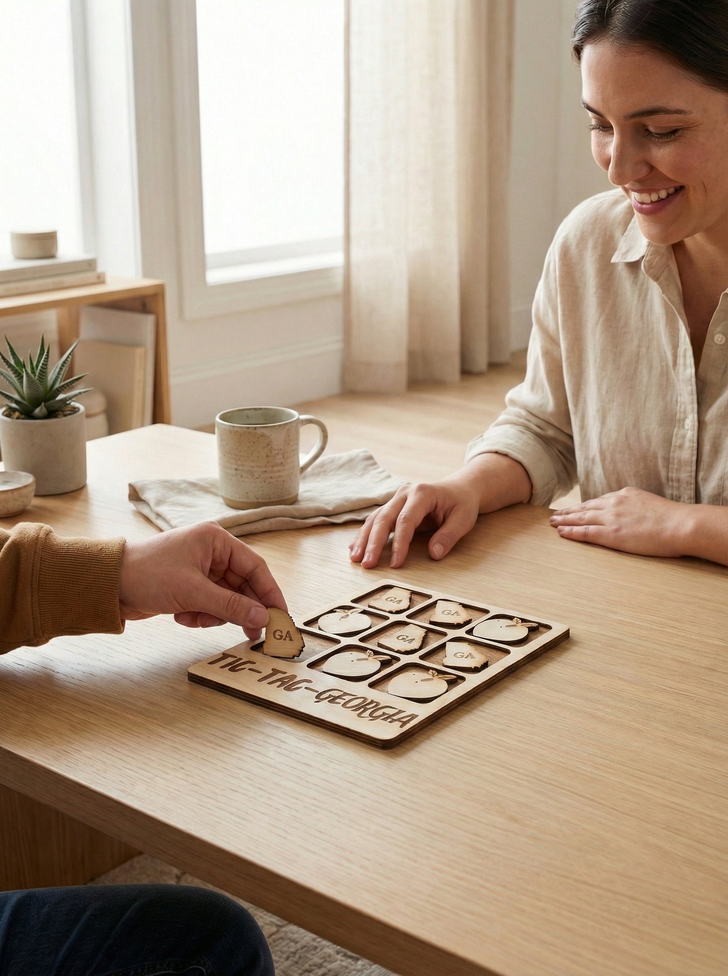 Tic-Tac Georgia- Laser Cut Wood Game