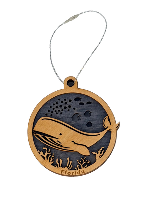 Whale Ornament (Double-Sided)