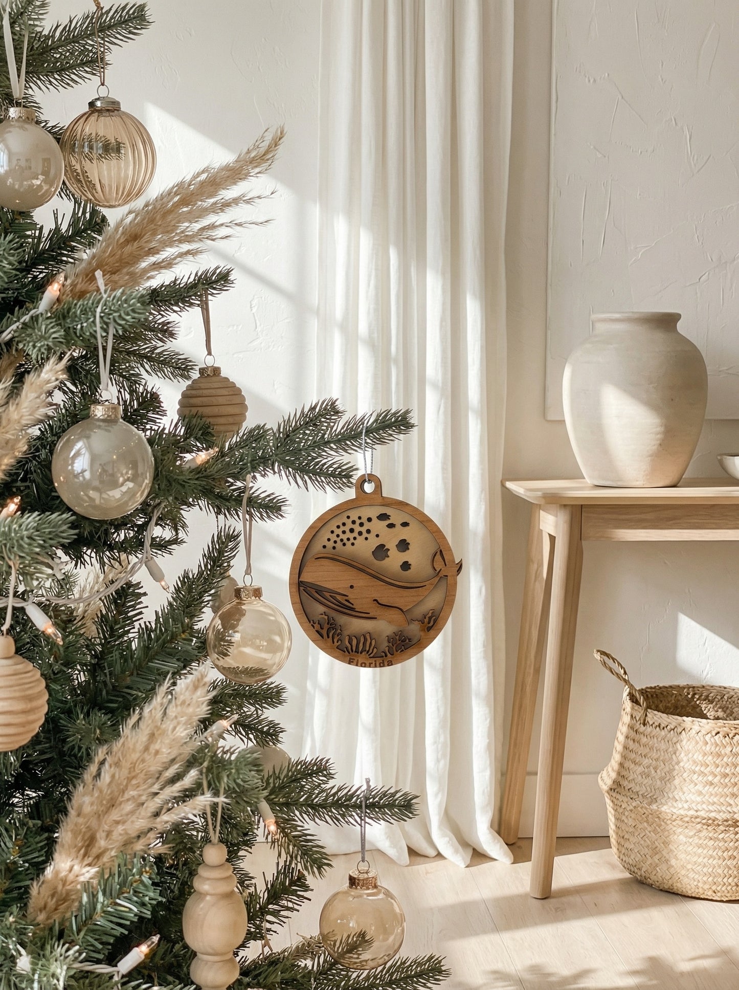 Whale Ornament (Double-Sided)