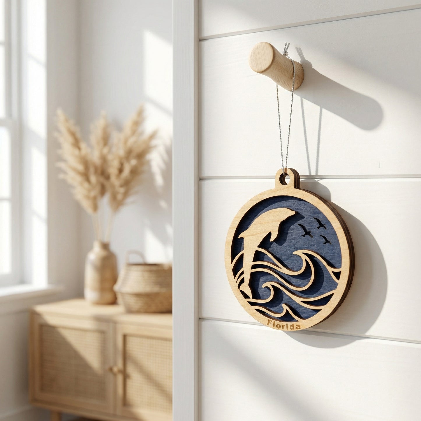 Dolphin Ornament (Double-Sided)