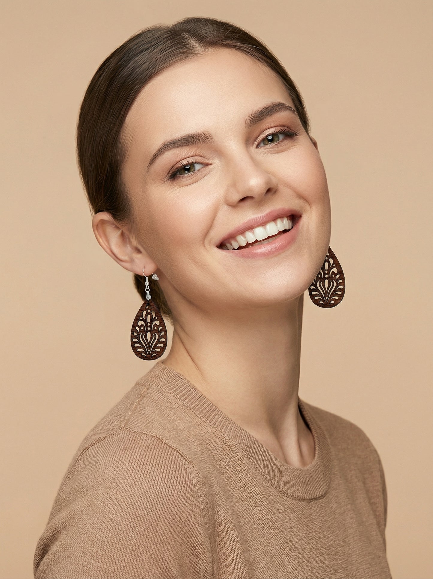 Real Wood Earrings- Laser Cut Precision