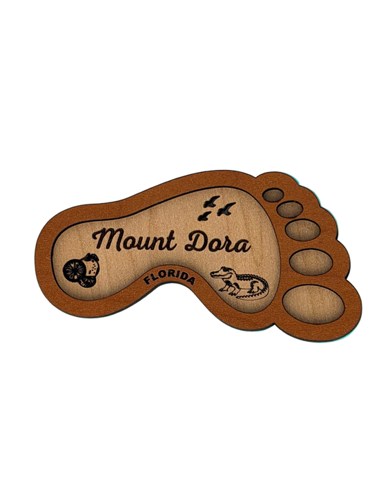 Florida Footprint Magnet- Mount Dora/ Customizable