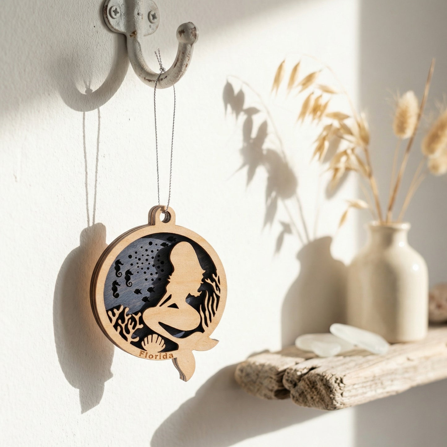 Mermaid Ornament (Double-Sided)