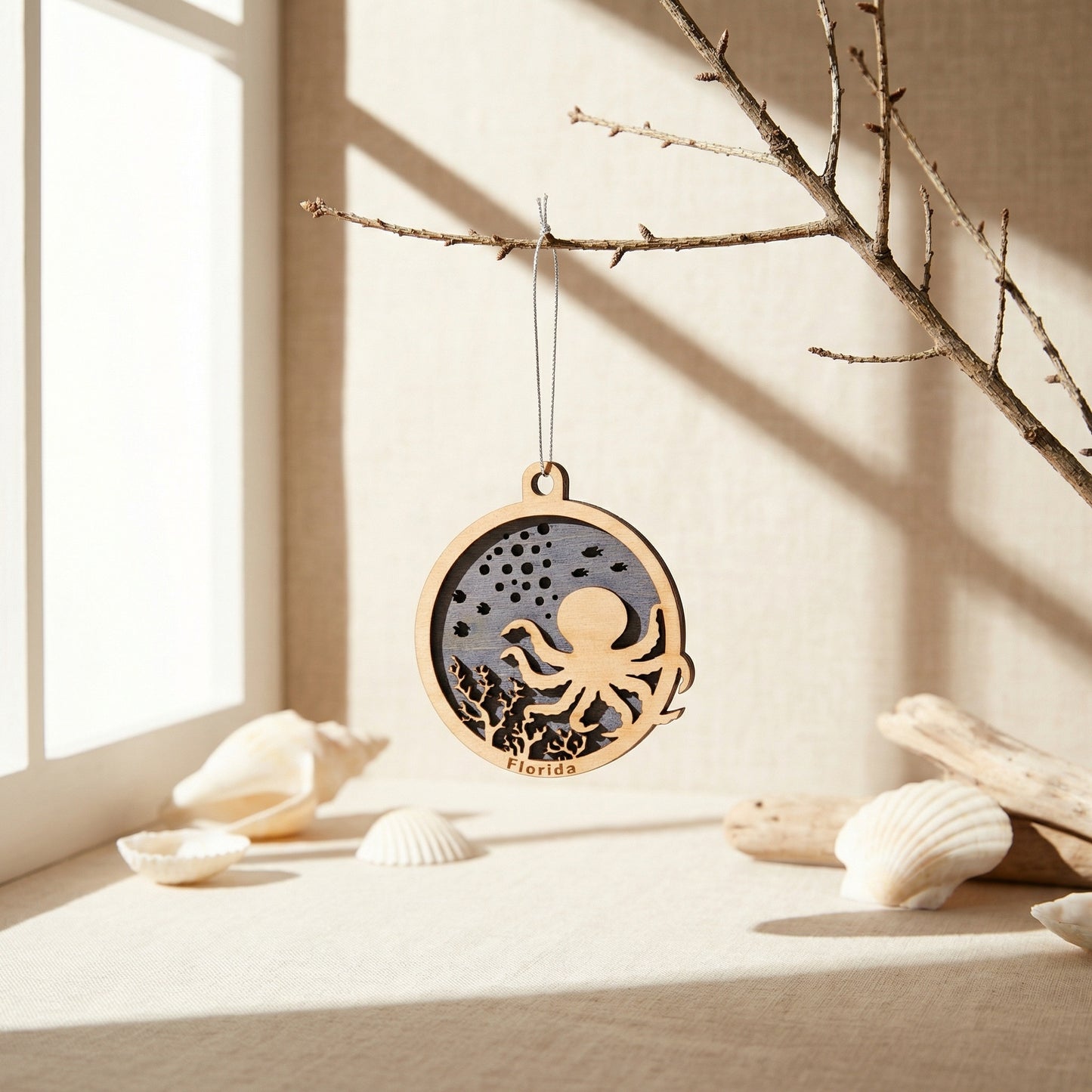 Octopus Ornament (Double-Sided)